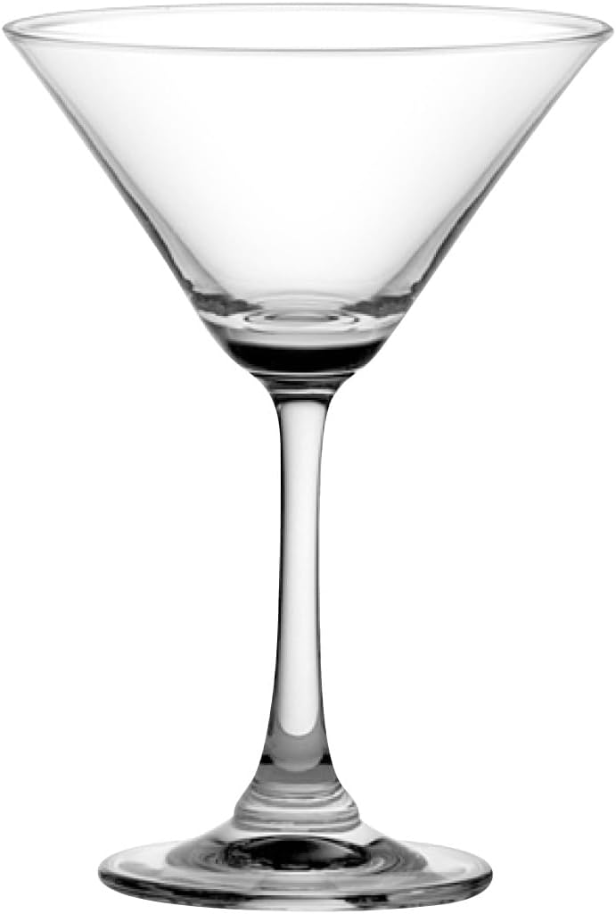 Ocean Duchess Cocktail Glass Set - 210 ml Classic Martini Glasses, Clear Glass, 6 pcs - Image 1